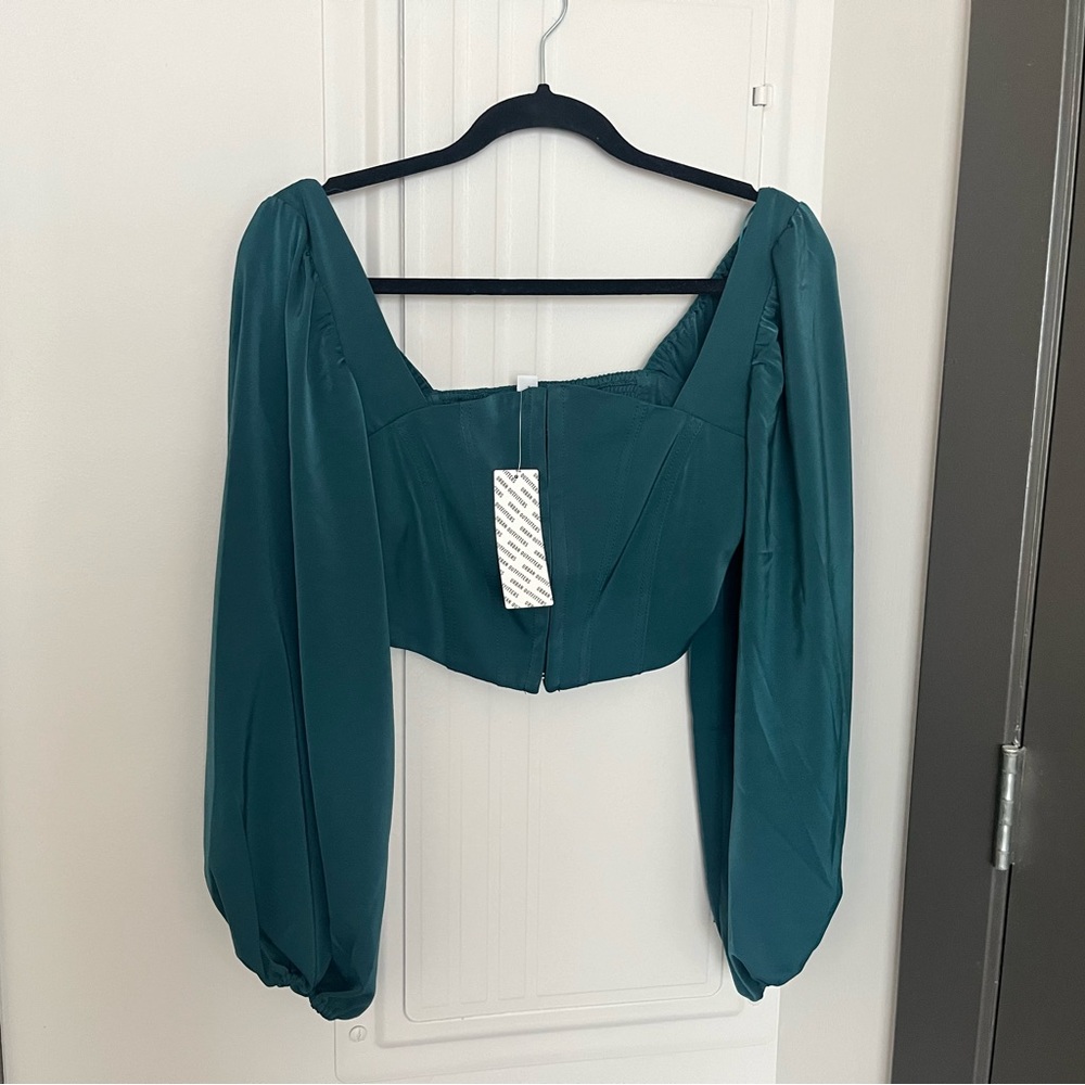NTW Urban Outfitters Emerald Corset Top